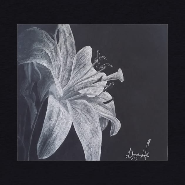 Flower charcoal drawing by nghoangquang